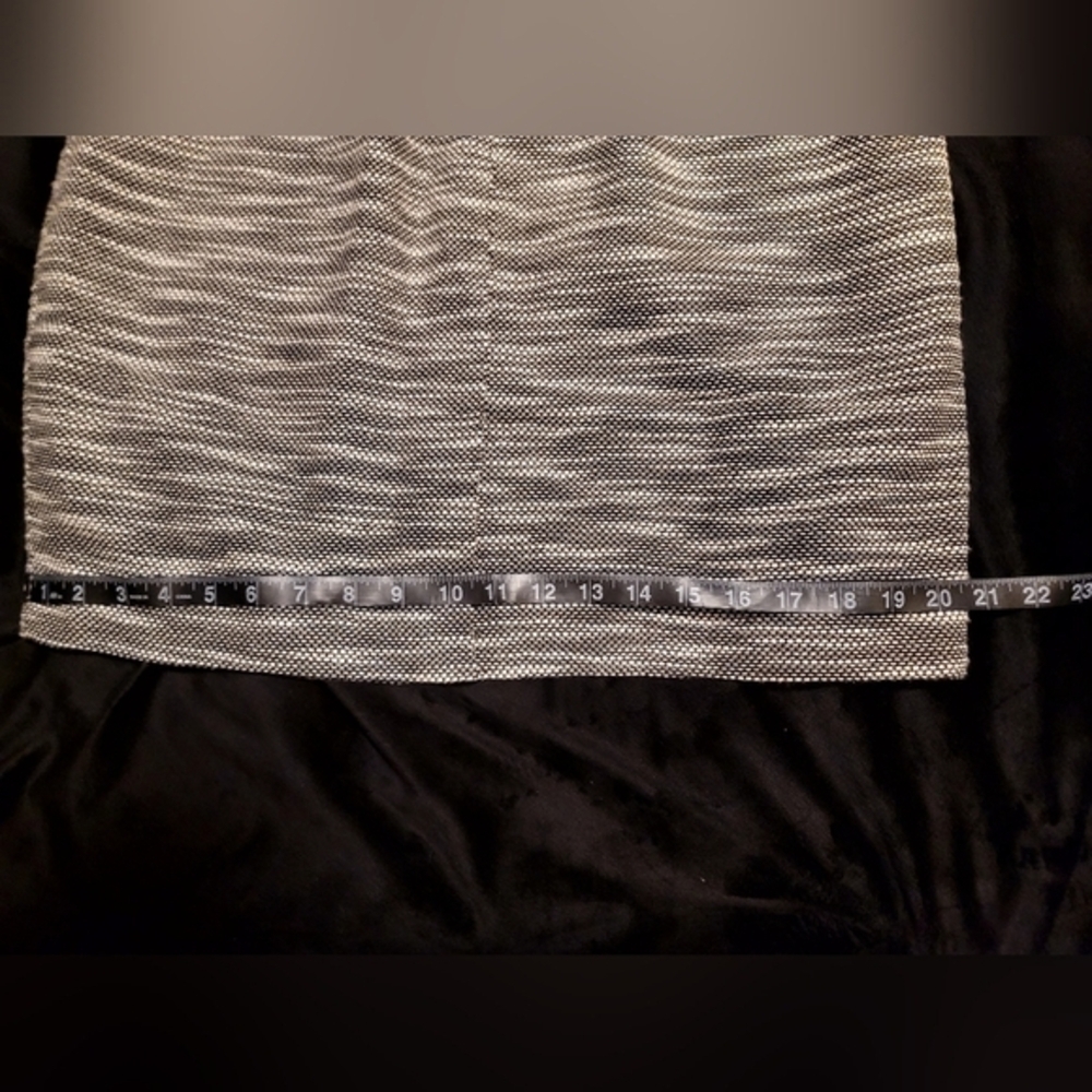 BANANA REPUBLIC Sheath Gray Tweed Sleeveless‎ V-neck Retro Lined Dress Sz 12 - Picture 8 of 11